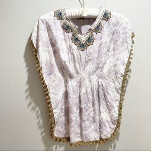 SKEMO Girl’s MANDALA Tie Dye Top Embroidered